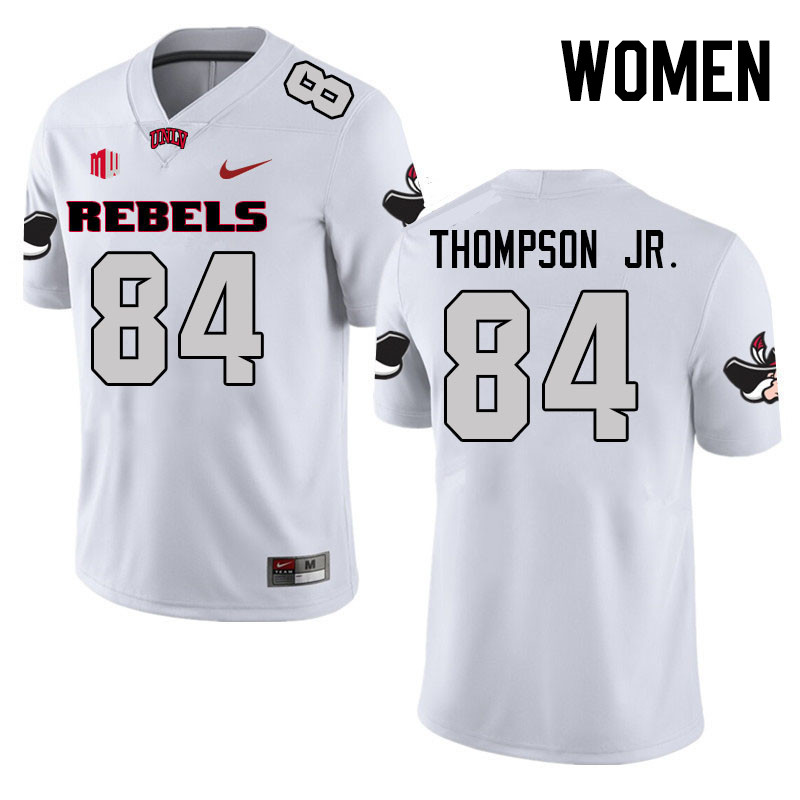 Women #84 Corey Thompson Jr. UNLV Rebels College Football Jerseys Stitched Sale-White